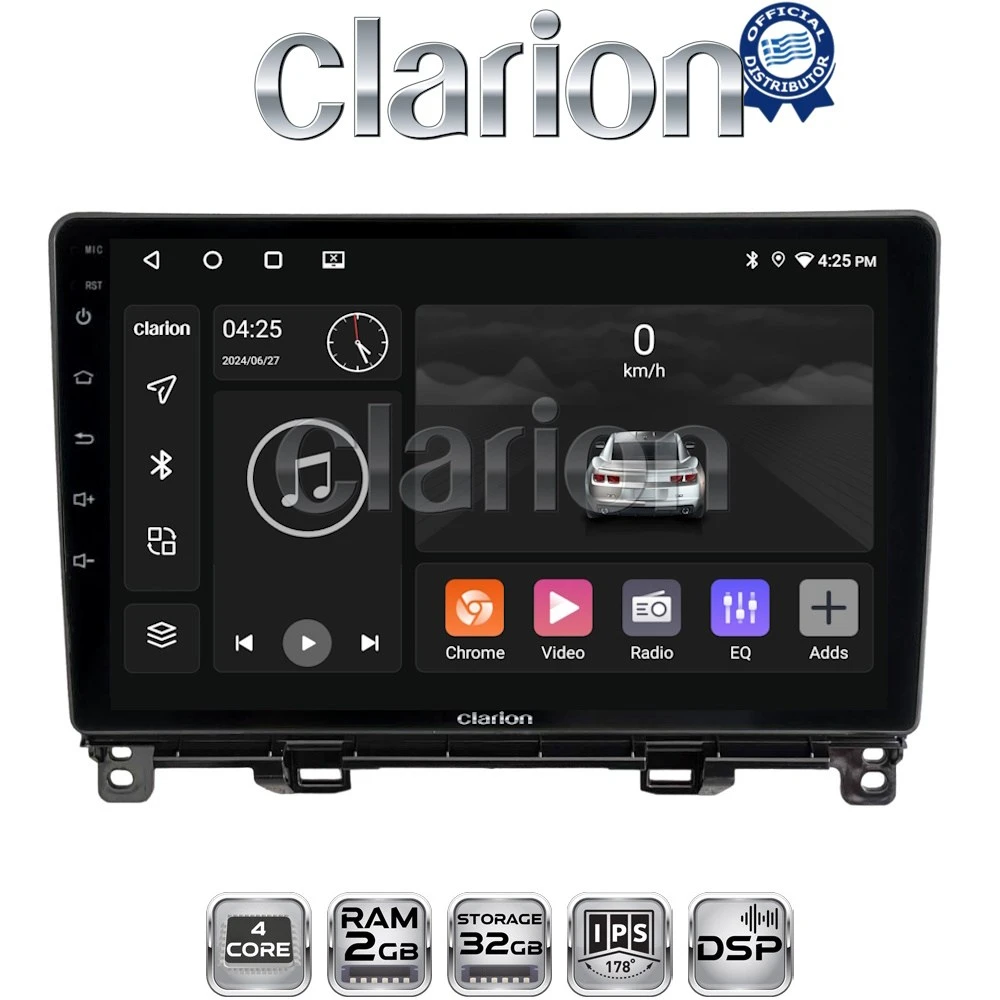 CLARION GL31761 Οθόνη OEM Multimedia Αυτοκινήτου για Honda Jazz 2019 (CarPlay/AndroidAuto/BT/GPS/WIFI/GPRS)