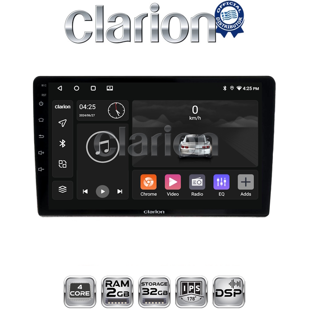 CLARION GL31237 Οθόνη OEM Multimedia Αυτοκινήτου για Ford Focus 1998 > 2004 (CarPlay/AndroidAuto/BT/GPS/WIFI/GPRS)