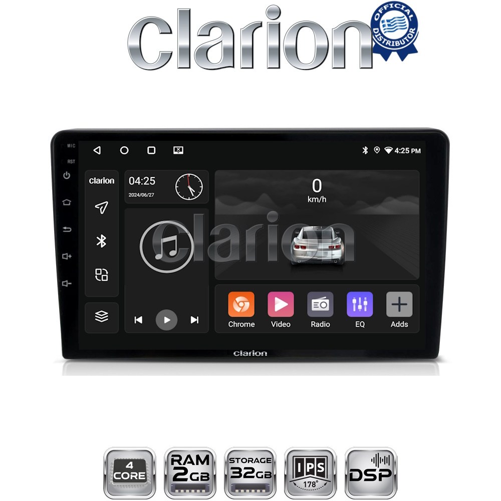 CLARION GL31332 Οθόνη OEM Multimedia Αυτοκινήτου για VW Golf4 1998 > 2004 (CarPlay/AndroidAuto/BT/GPS/WIFI/GPRS)