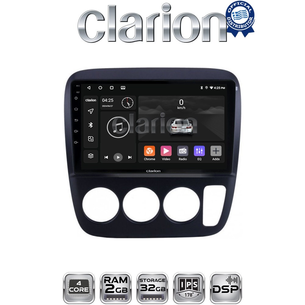 CLARION GL31376A Οθόνη OEM Multimedia Αυτοκινήτου για HONDA CRV 1996-2006 (CarPlay/AndroidAuto/BT/GPS/WIFI/GPRS)