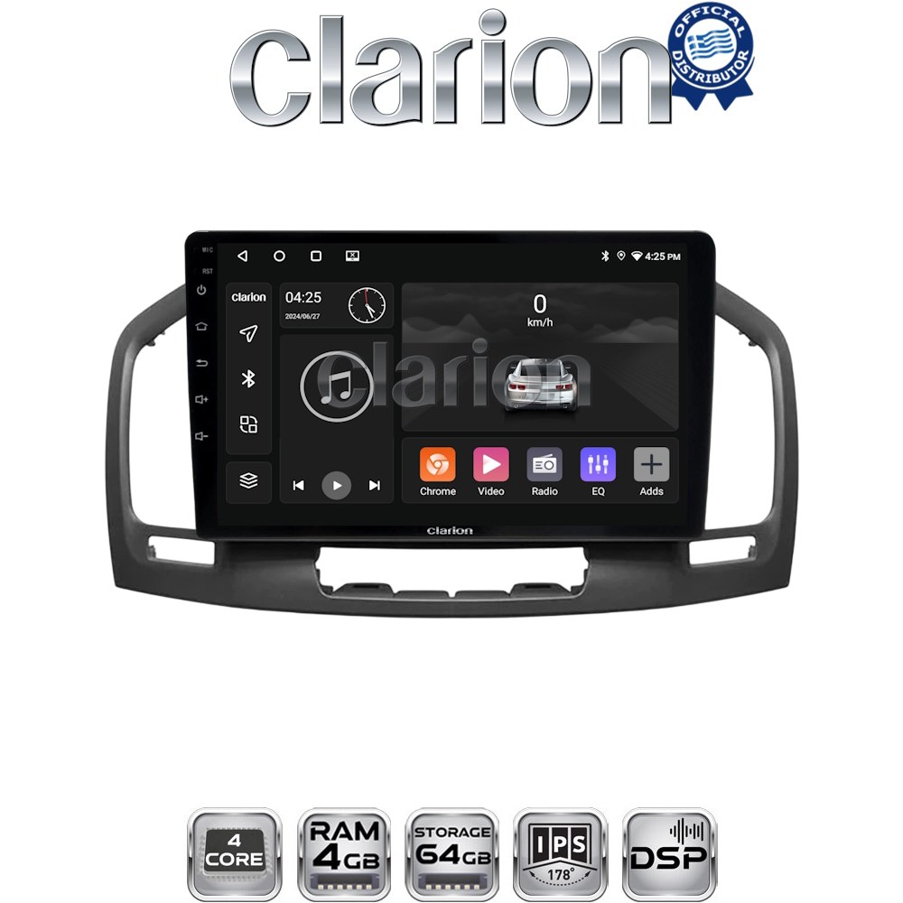 CLARION GL32114 Οθόνη OEM Multimedia Αυτοκινήτου για OPEL INSIGNIA 2007-2013 (CarPlay/AndroidAuto/BT/GPS/WIFI/GPRS)