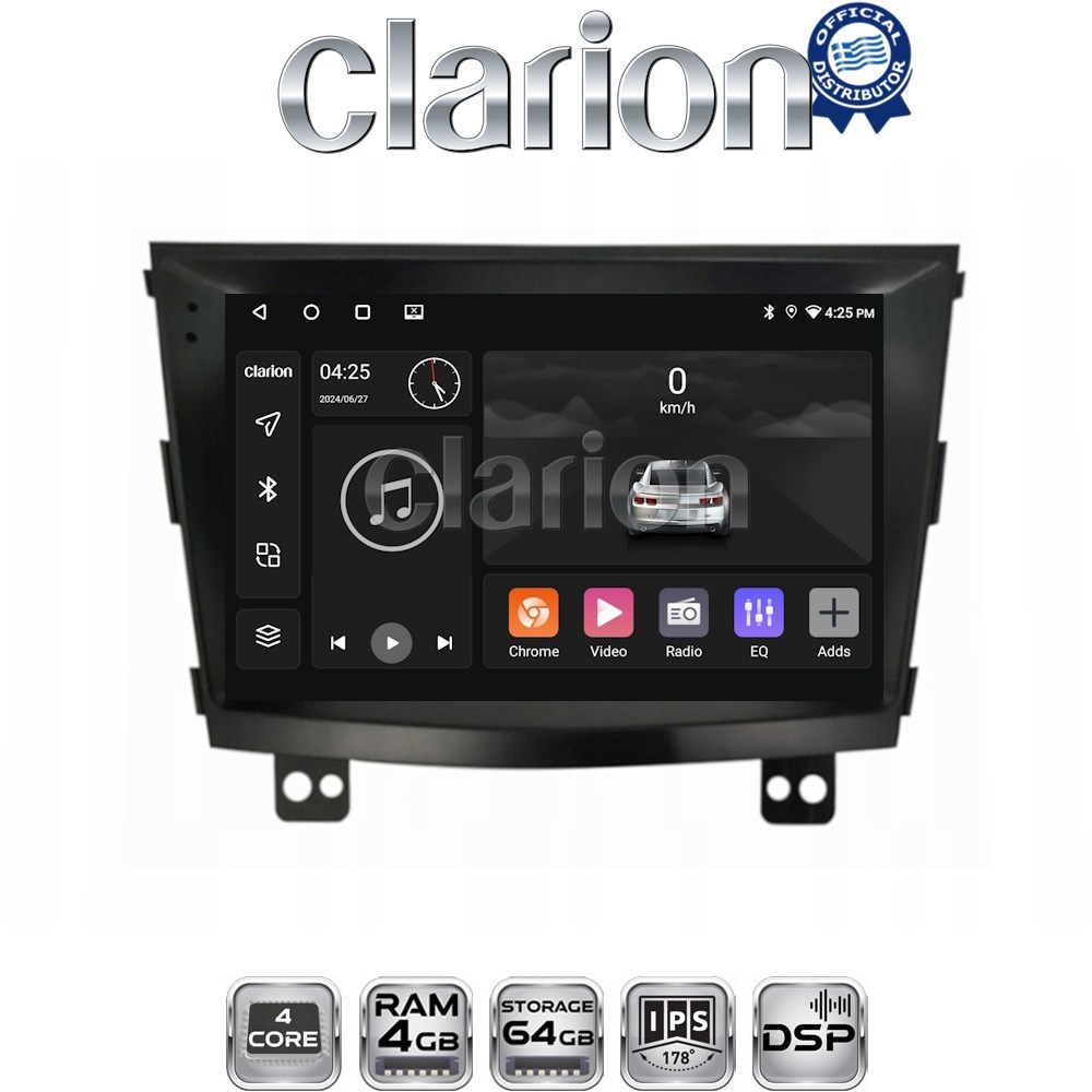 CLARION GL32433 Οθόνη OEM Multimedia Αυτοκινήτου για SsangYong Tivoli - XVL 2015 > 2019 (CarPlay/AndroidAuto/BT/GPS/WIFI/GPRS)