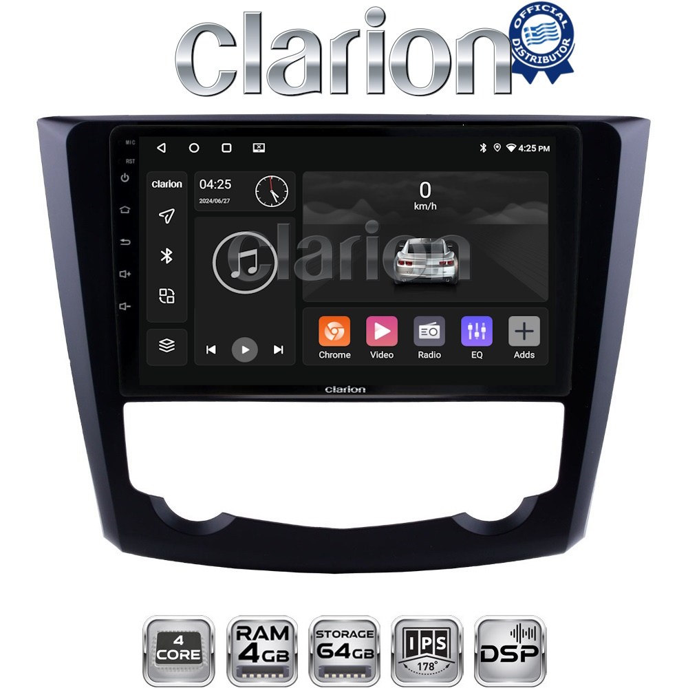 CLARION GL32688 Οθόνη OEM Multimedia Αυτοκινήτου για RENAULT KADJAR 2015> (CarPlay/AndroidAuto/BT/GPS/WIFI/GPRS)