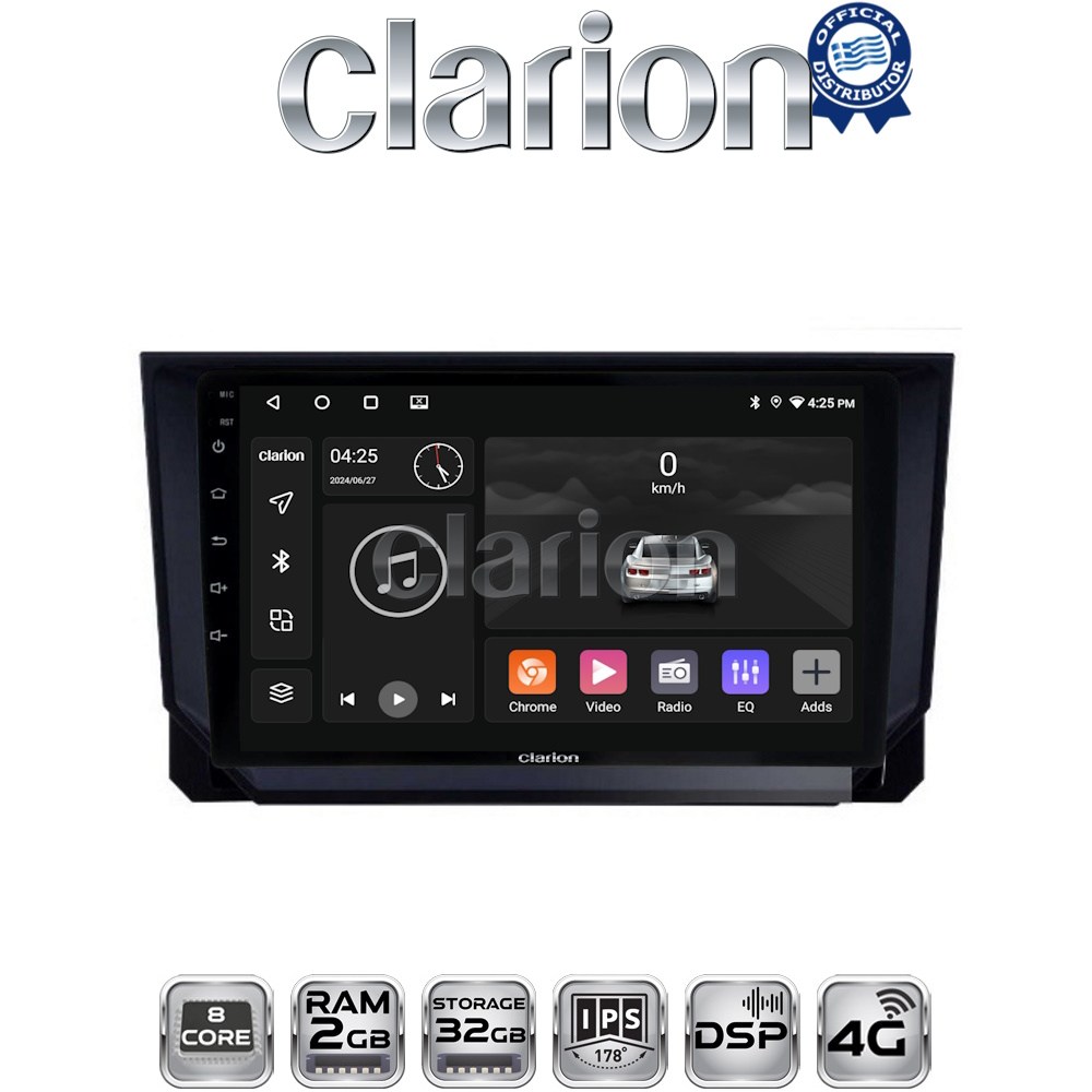 CLARION GL71391 Οθόνη OEM Multimedia Αυτοκινήτου για Mazda CX9 2006 > 2013 (CarPlay/AndroidAuto/BT/GPS/WIFI/GPRS)