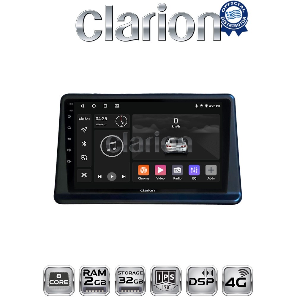 CLARION GL71998 Οθόνη OEM Multimedia Αυτοκινήτου για Mitsubishi Pajero 1996 > 2003 (CarPlay/AndroidAuto/BT/GPS/WIFI/GPRS)
