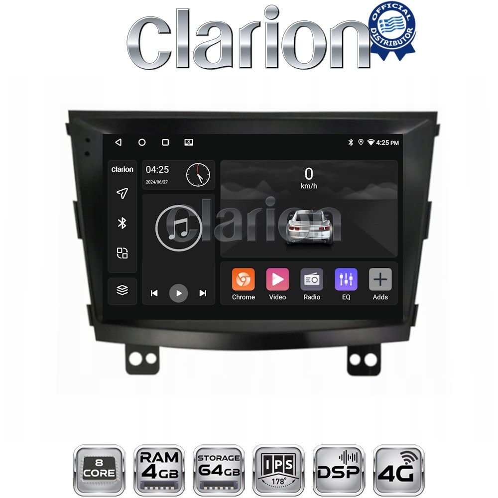 CLARION GL72433 Οθόνη OEM Multimedia Αυτοκινήτου για SsangYong Tivoli - XVL 2015 > 2019 (CarPlay/AndroidAuto/BT/GPS/WIFI/GPRS)