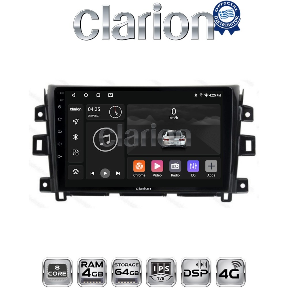 CLARION GL72716 Οθόνη OEM Multimedia Αυτοκινήτου για Nissan Navara D23 2016> (CarPlay/AndroidAuto/BT/GPS/WIFI/GPRS)