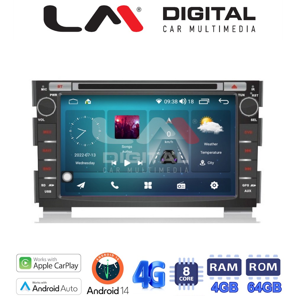 LM Digital - LM C8086 GPS Οθόνη OEM Multimedia Αυτοκινήτου για KIA CEED 2010 > 2012 (CarPlay/AndroidAuto/BT/GPS/WIFI/GPRS)