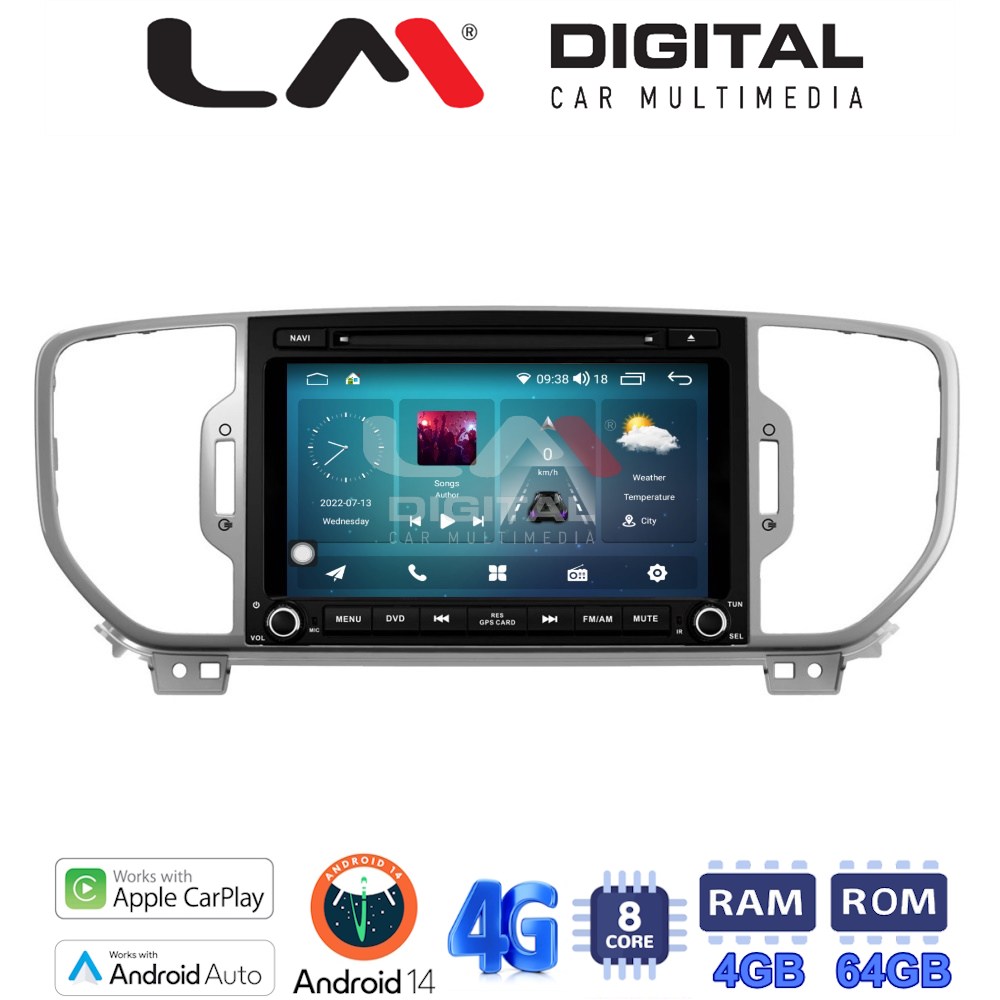 LM Digital - LM C8537 GPS Οθόνη OEM Multimedia Αυτοκινήτου για KIA Sportage 2016 (CarPlay/AndroidAuto/BT/GPS/WIFI/GPRS)