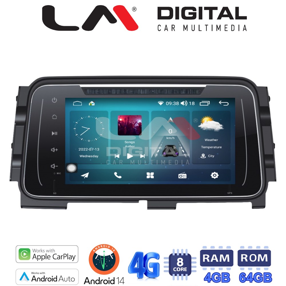 LM Digital - LM C8714 GPS Οθόνη OEM Multimedia Αυτοκινήτου για NISSAN MICRA 2017> (CarPlay/AndroidAuto/BT/GPS/WIFI/GPRS)