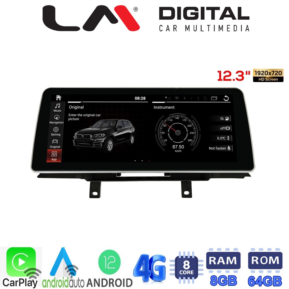 LM Digital - LM G350M12 NBT Οθόνη OEM Multimedia Αυτοκινήτου για BMW SERIES 3 2010 > SERIES 4 2013 > (CarPlay/AndroidAuto/BT/GPS/WIFI/GPRS)