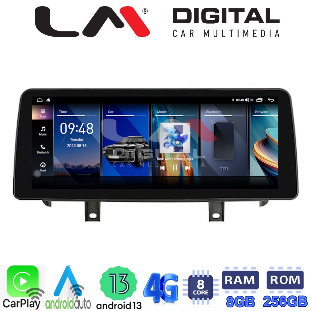LM Digital - LM GH8 497 EVO Οθόνη OEM Multimedia Αυτοκινήτου για BMW X5 (F15) 2017 > 2018BMW X6 (F16) 2017 > 2019 (CarPlay/AndroidAuto/BT/GPS/WIFI/GPRS)