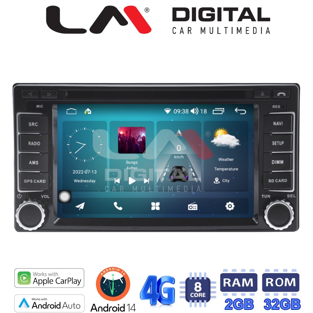 LM Digital - LM R8062 GPS Οθόνη OEM Multimedia Αυτοκινήτου για SUBARU FORESTER, IMPRESA 2008> (CarPlay/AndroidAuto/BT/GPS/WIFI/GPRS)