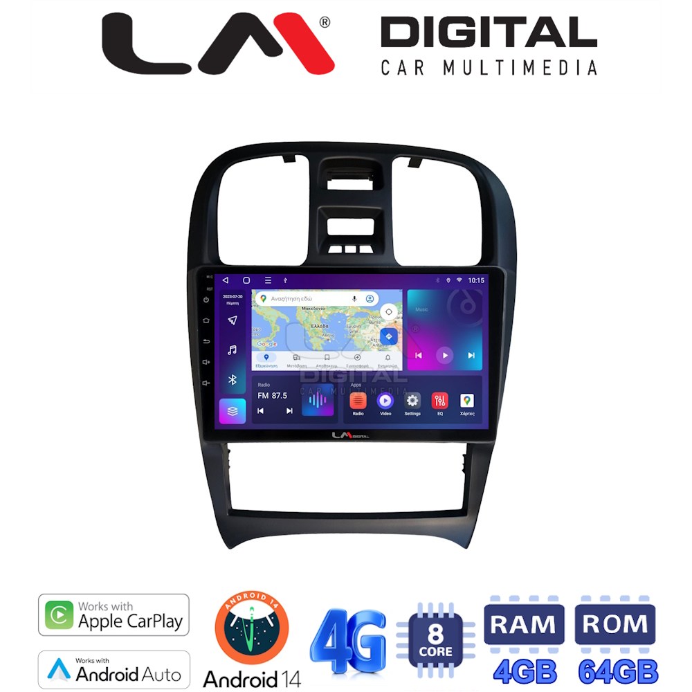 LM Digital - LM ZC8260 GPS Οθόνη OEM Multimedia Αυτοκινήτου για Hyundai Sonata 2000 > 2006 (CarPlay/AndroidAuto/BT/GPS/WIFI/GPRS)